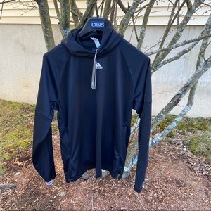 Adidas Men’s TI Lite PO Lightweight Black Hoodie Brand New Size M